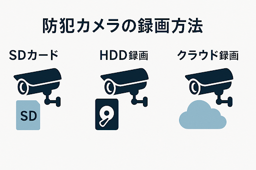 防犯カメラの録画方法